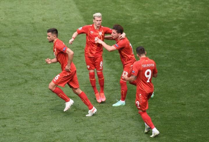 Makedonci proslavljaju gol za 2:1 - Avaz