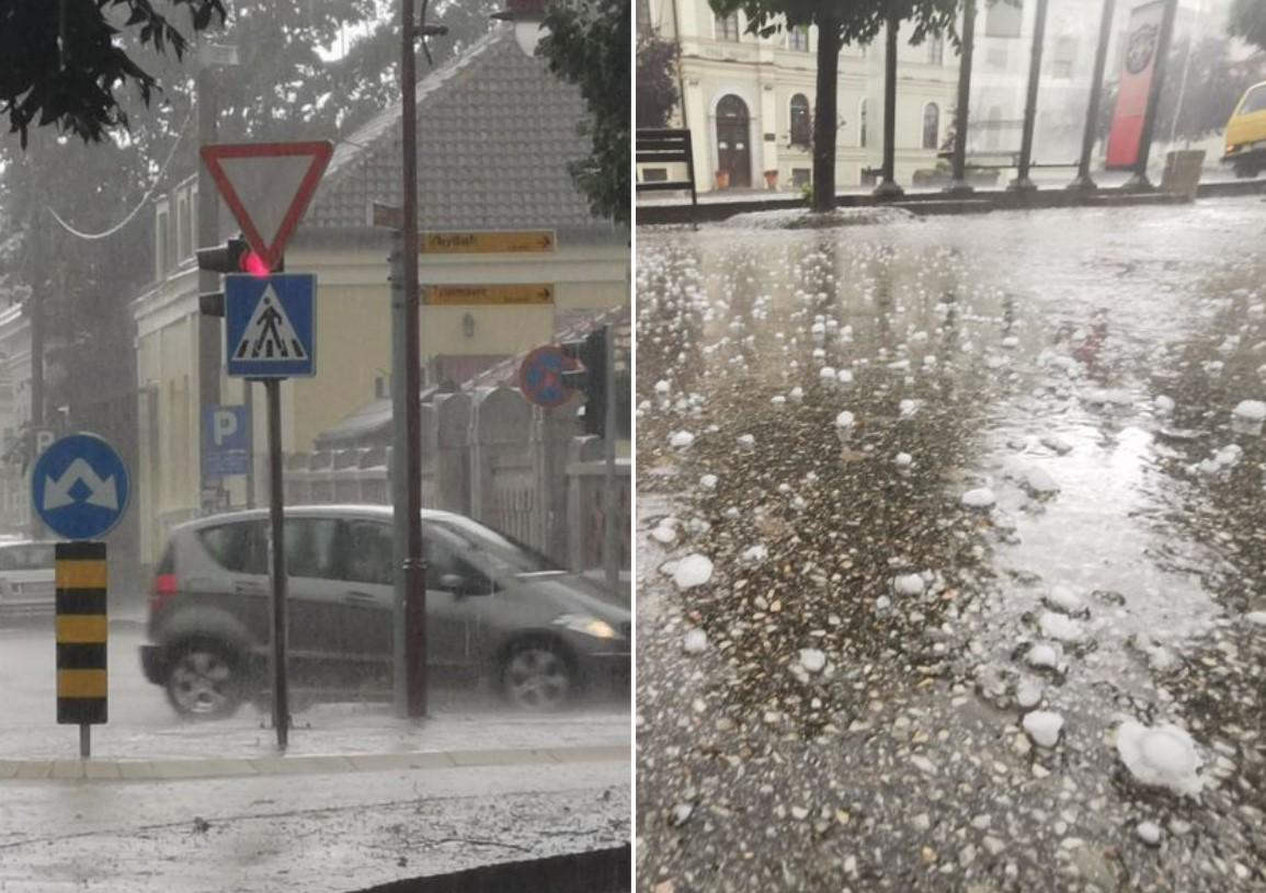 Nevrijeme se sručilo na Srbiju: Vjetar lomio drveće u Loznici, Čačak se bijeli, a u Beogradu se "smračilo"