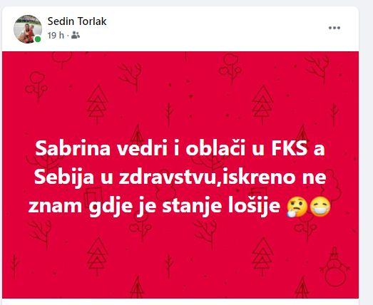 Torlakov status na Facebooku - Avaz