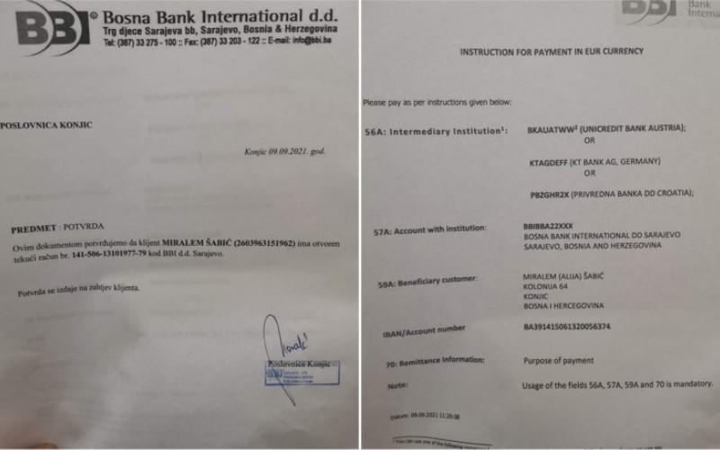 Otvoren je račun za novčane uplate iz BiH za Miralema u BBI banci broj 141-506-13101977-79 - Avaz