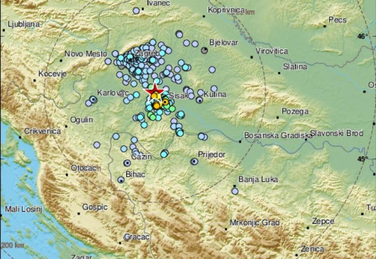 Novi zemljotres pogodio Petrinju, potres se osjetio i u sjeverozapadnom dijelu BiH