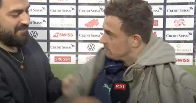 FS Švicarske pohvalio Šaćirija zbog reakcije nakon što ga je navijač ogrnuo jaknom s logom OVK