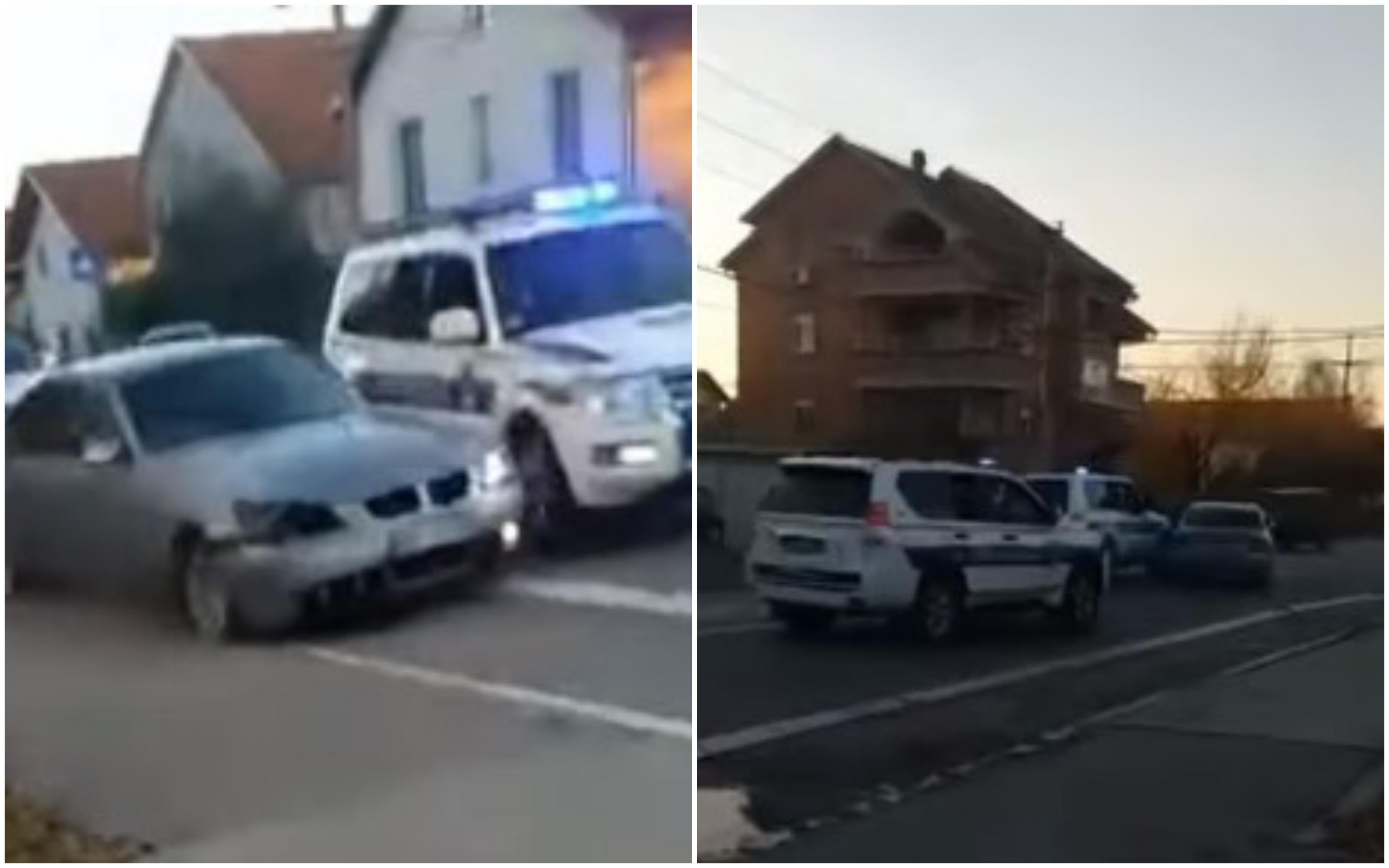 Dramatičan snimak potjere u Zemunu: Policija pokušava da opkoli uništeni BMW, ulicom odjekuju pucnji