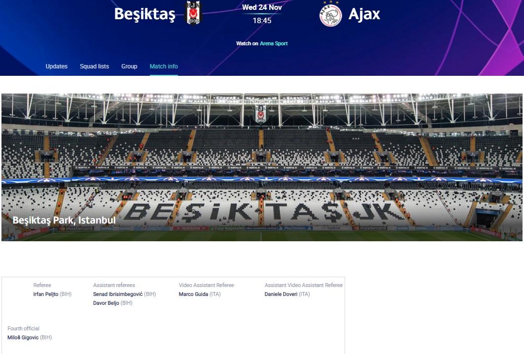 UEFA odredila sudije za susret u Istanbulu - Avaz