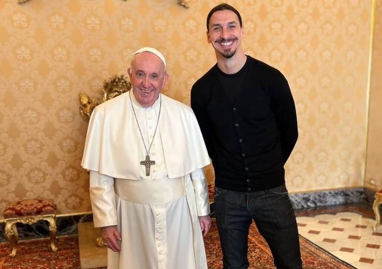 Papa Franjo i Ibrahimović u Vatikanu - Avaz