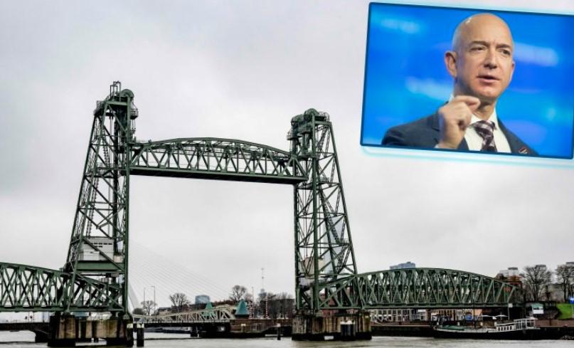 Zbog Bezosove superjahte vrijedne 485 miliona najljepši most u Roterdamu će biti rastavljen