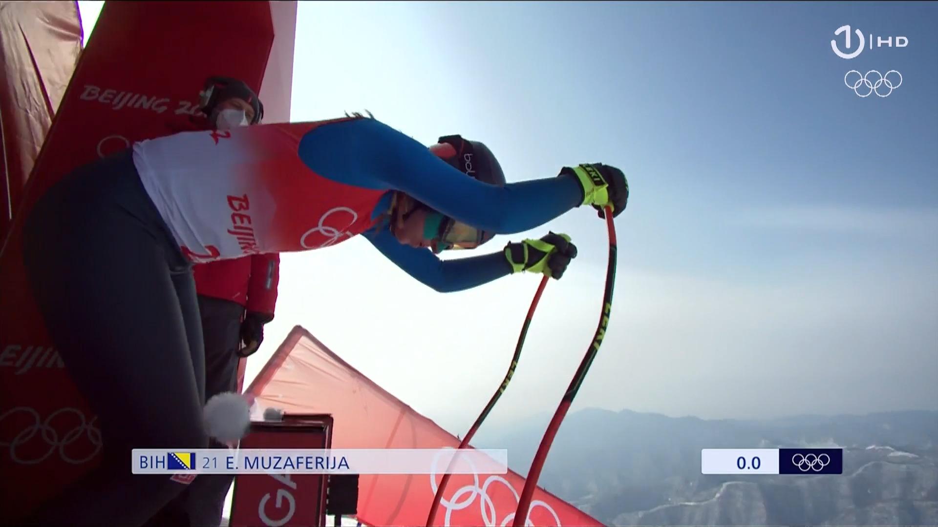 Bh. skijašica Elvedina Muzaferija na 20. poziciji poslije prve vožnje alpske kombinacije