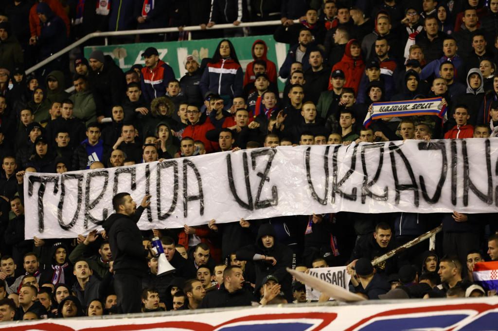 Navijači Hajduka i Gorice s Poljuda poslali poruku narodu Ukrajine
