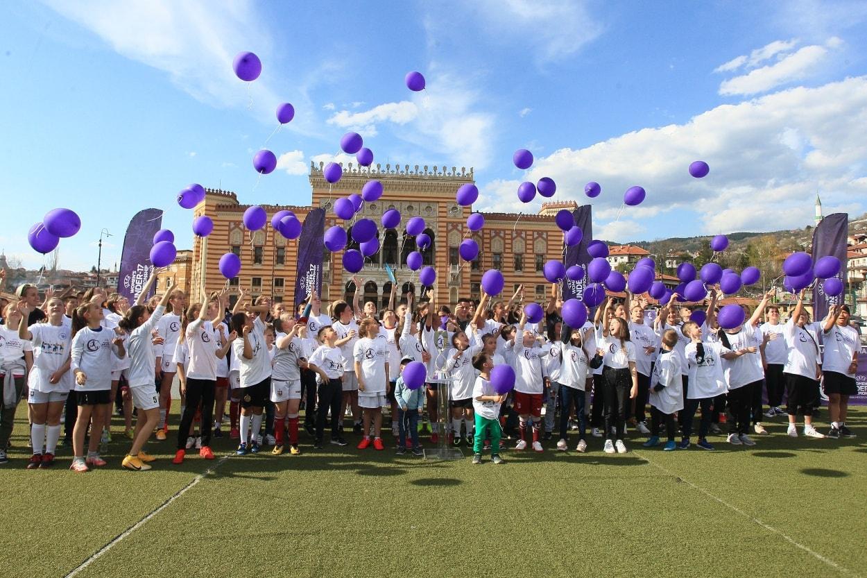 Više od 100 djevojčica i dječaka poželjelo dobrodošlicu EP za kadetkinje