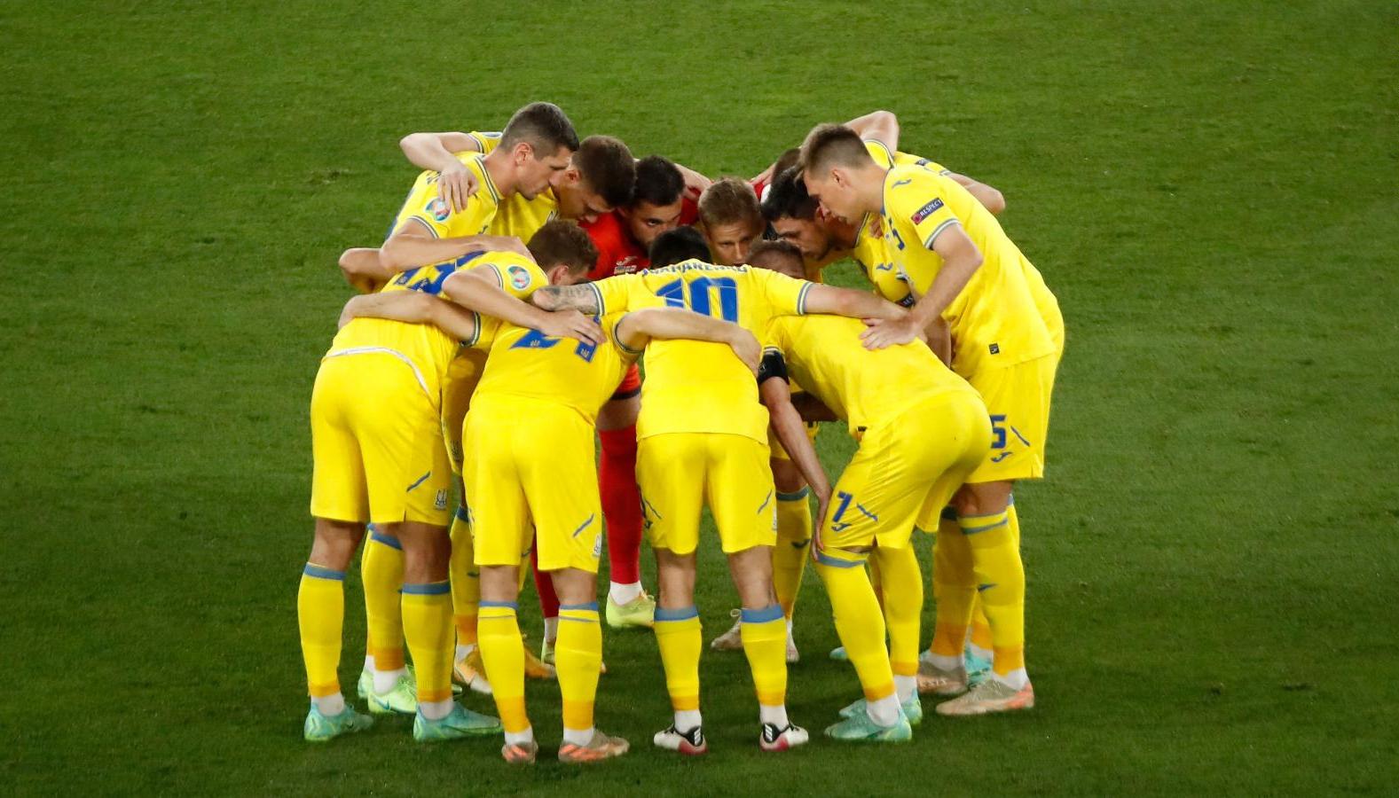 Ukrajinska fudbalska reprezentacija igra prijateljsku utakmicu protiv Borusije Menhengladbah