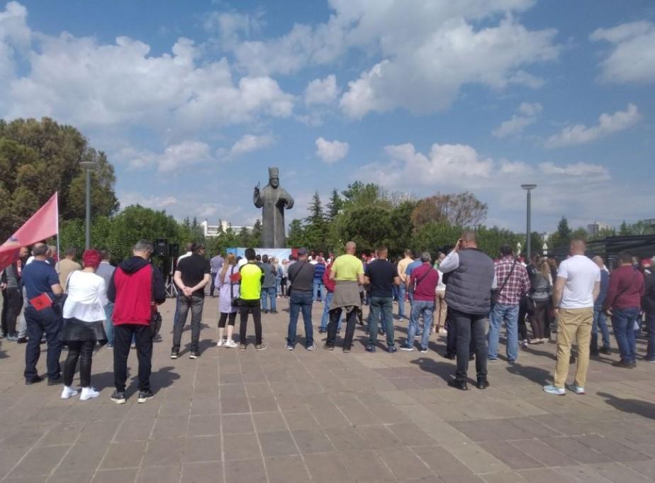 Prvomajsko okupljanje u Podgorici: Ukazali na poražavajući položaj u kojem se nalaze radnici