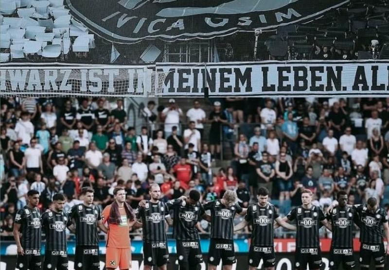 Fudbaleri Šturma na teren izašli u majicama s likom Ivice Osima