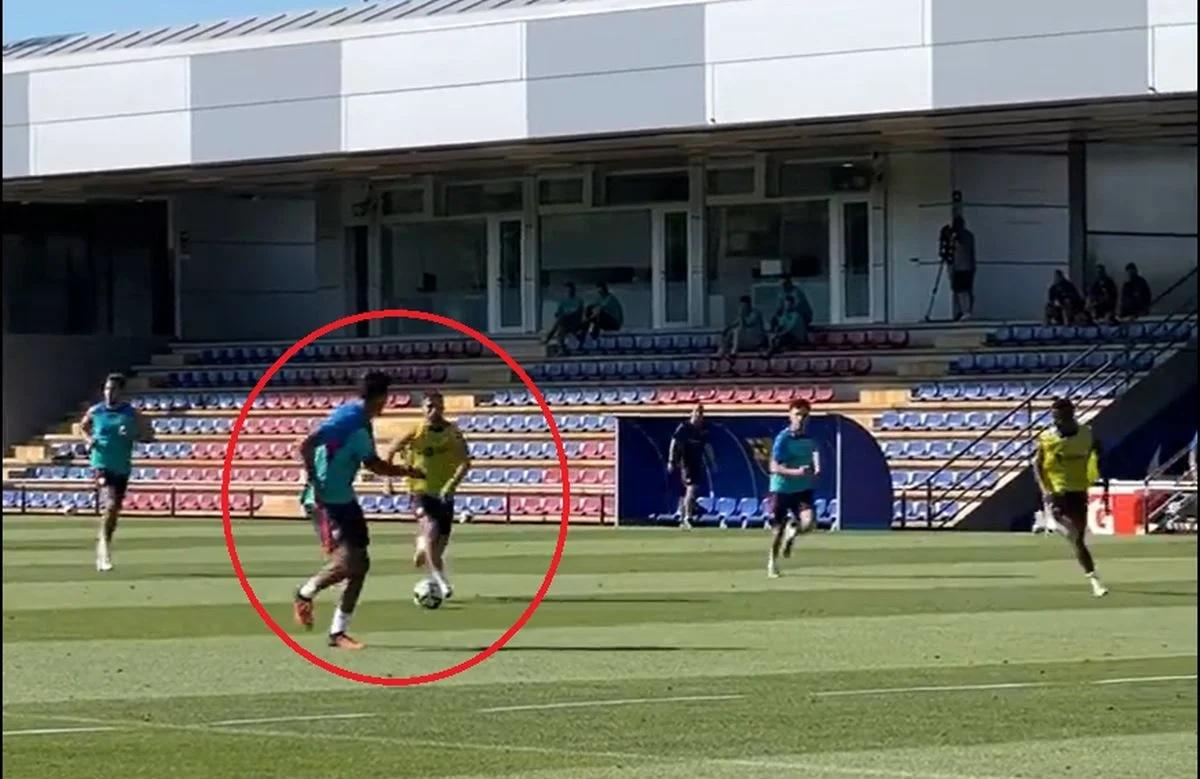 Pjanićeva golčina na trening utakmici Barcelone
