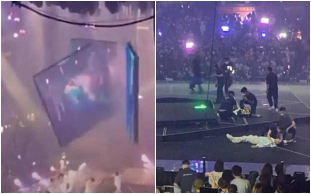 Video / Ogroman ekran pao na plesače u Hong Kongu
