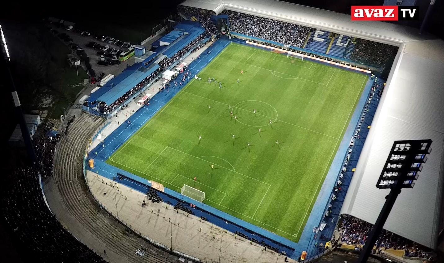 Video / Snimci iz zraka: Pogledajte fascinantne prizore fudbalskog spektakla na Grbavici
