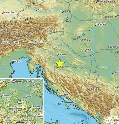 Novi zemljotres kod Petrinje, osjetilo se i u Bosni i Hercegovini
