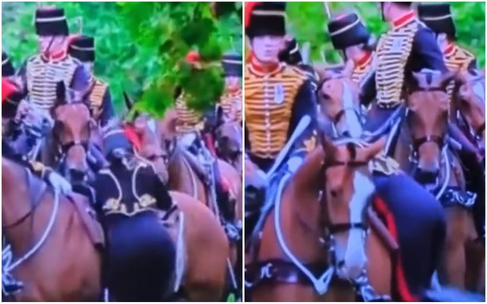 Urnebesan snimak iz Londona: Kraljev konjanik se jedva popeo na konja