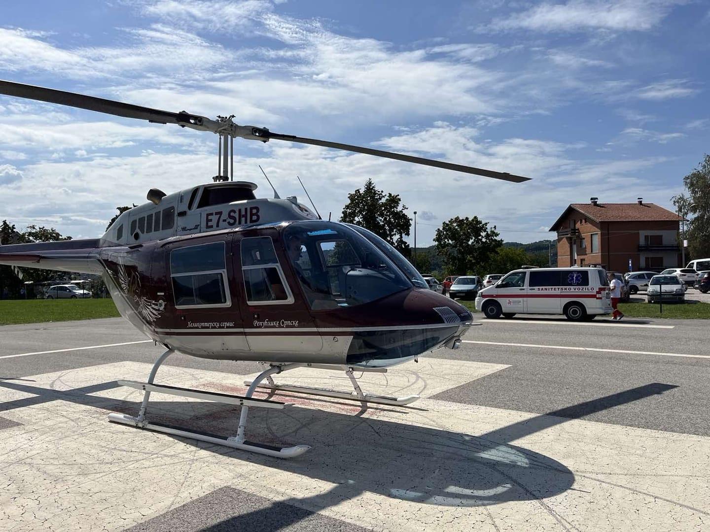 Pacijent helikopterom transportovan iz bolnice u Foči u UKC u Banjoj Luci