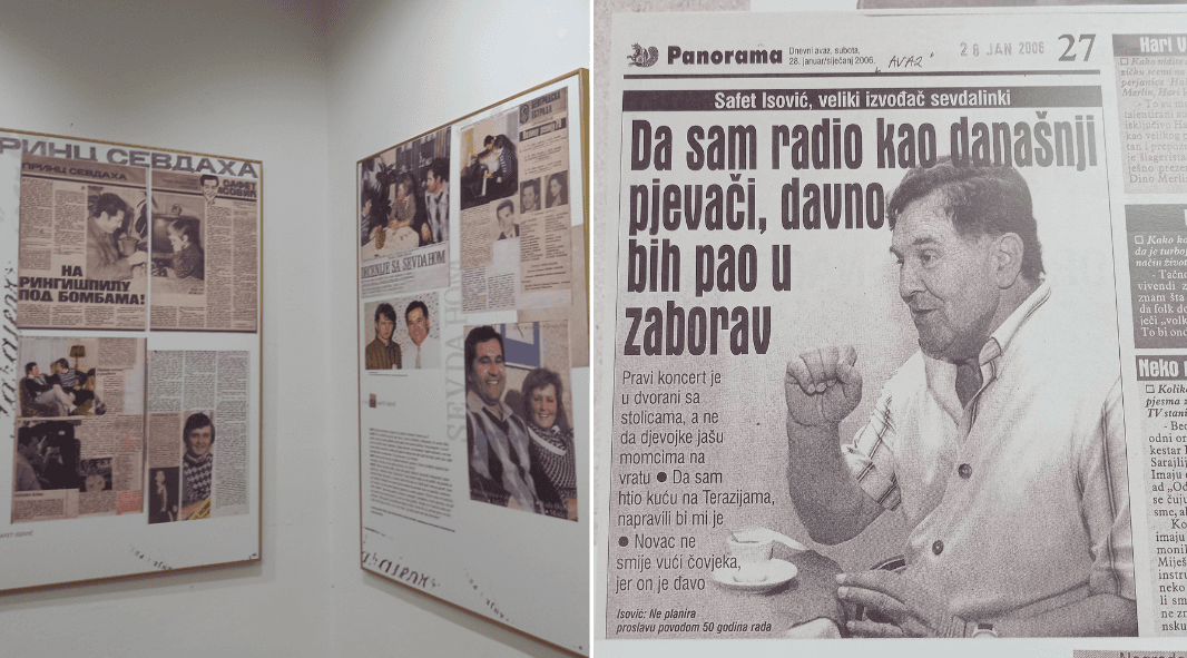 Izložba povodom 15 godina od smrti Safeta Isovića: Život velikana sevdaha kroz novinske članke, slike, diskografiju...