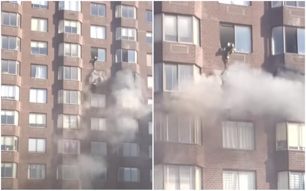 Video / Gorio stan u neboderu, žena stajala na ivici 20. sprata