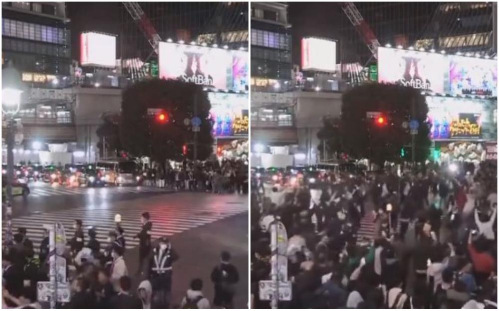 Nevjerovatna disciplina Japanaca i tokom slavlja: Čekali su zeleno svjetlo na semaforu, a onda je uslijedilo ludilo