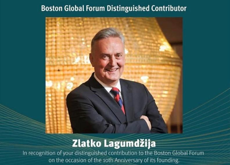 Lagumdžija dobio prestižno priznanje tokom 10. konferencije Boston Global Foruma
