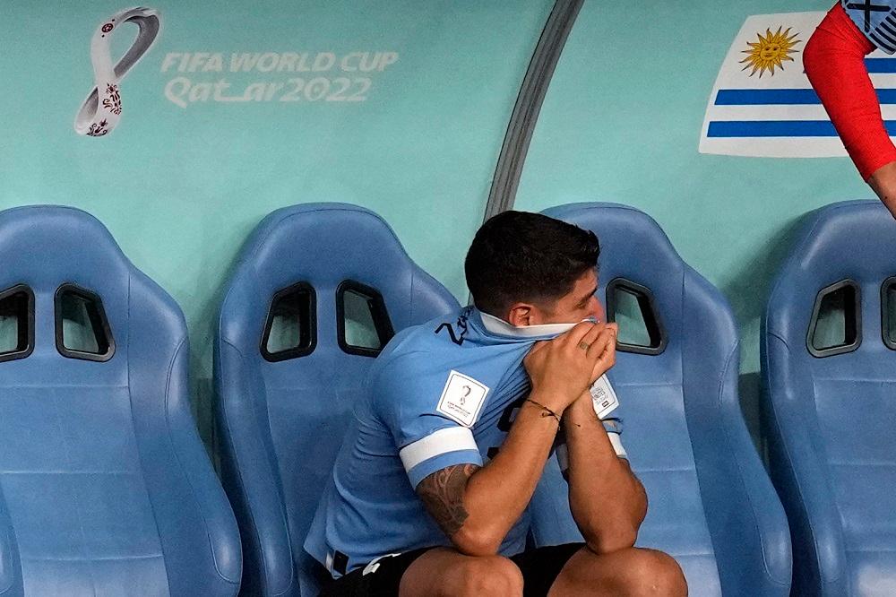 Neutješni Urugvajci: Suarez i Nunjez nisu mogli sakriti suze nakon što su čuli za gol Južne Koreje