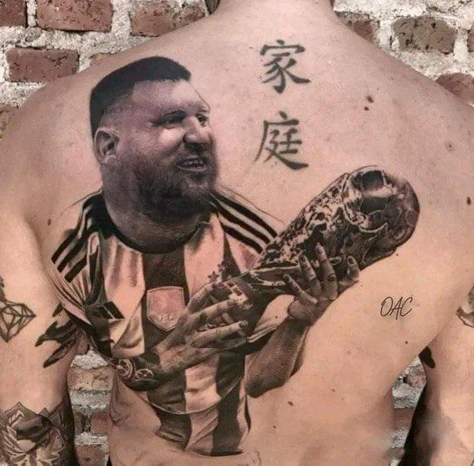 Ne liči na "pravog" Mesija: Navijača ismijavaju zbog tetovaže