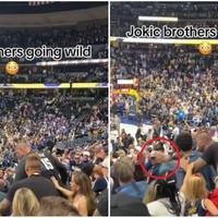 Video / Haos na utakmici Denvera: Jokićev brat udario šakom u glavu navijača