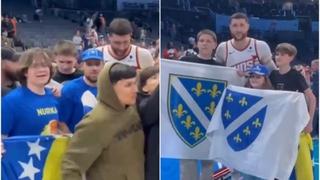 Video / Nurkić je sinoć imao poseban motiv: Podržavali ga navijači porijeklom iz BiH, napravili su zajedničke fotografije