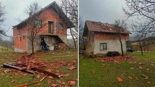 Nevrijeme prouzrokovalo haos u Vlasenici: Vjetar odnio krov kuće, dok kiša neprestano pada