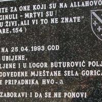 30. godišnjica zločina u Gorici i logoru Buturović Polje kod Konjica
