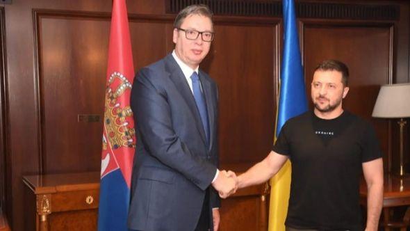 Vučić se sastao s predsjednikom Ukrajine Zelenskim - Avaz