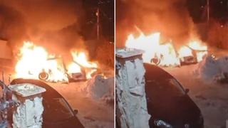Video / Pogledajte kako je izgorio BMW u Sarajevu, navodno od djevojke Mirze Hatića