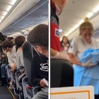 Žena dobila trudove u avionu i porodila se: Ono što su putnici uradili je za svaku pohvalu