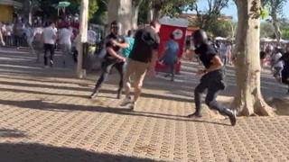 Brutalan incident u Sevilji: Tučnjava Realovih i Osasuninih navijača sa policijom