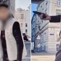 Video / Incident u Beču: Mladić iz BiH (19) pištoljem prijetio muškarcu dok su mu u automobilu bila djeca
