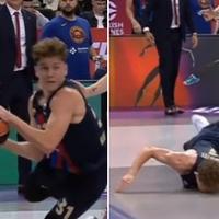 Košarkaš Barcelone udario glavom od parket i ostao bez dva zuba