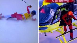 Video / Teška povreda dosad vodećeg skijaša Svjetskog kupa: Helikopterom je prebačen u bolnicu