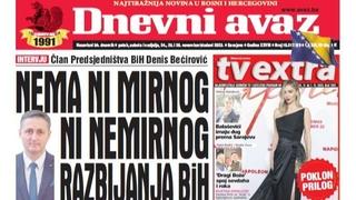 U trobroju "Dnevnog avaza" čitajte: Nema ni mirnog ni nemirnog razbijanja BiH