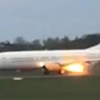 Avion sa fudbalerkama Arsenala se zapalio pri polijetanju