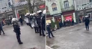 Video / Žestoka tučnjava navijača Partizana i Vojvodine u centru Novog Sada