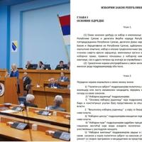 Procurio dokument Nacrta izbornog zakona RS