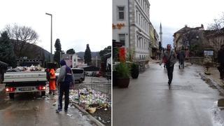 Nakon novogodišnje euforije: Na ulicama Mostara komunalci i rijetki šetači