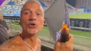 Navijač Fiorentine usred utakmice na stadionu upecao ribu