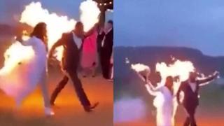 Novopečeni bračni par zapalio se na vjenčanju: Razlog je poprilično bizaran