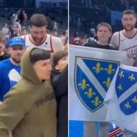 Video / Nurkić je sinoć imao poseban motiv: Podržavali ga navijači porijeklom iz BiH, napravili su zajedničke fotografije