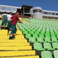 Stadion "Asim Ferhatović Hase" se uljepšava za utakmicu Sarajeva i Torpeda