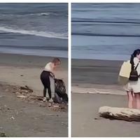 Influenserica snimala kako kupi smeće pa ga ostavila na plaži kad je završila video