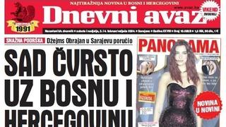 U dvobroju "Dnevnog avaza" čitajte: SAD čvrsto uz Bosnu i Hercegovinu